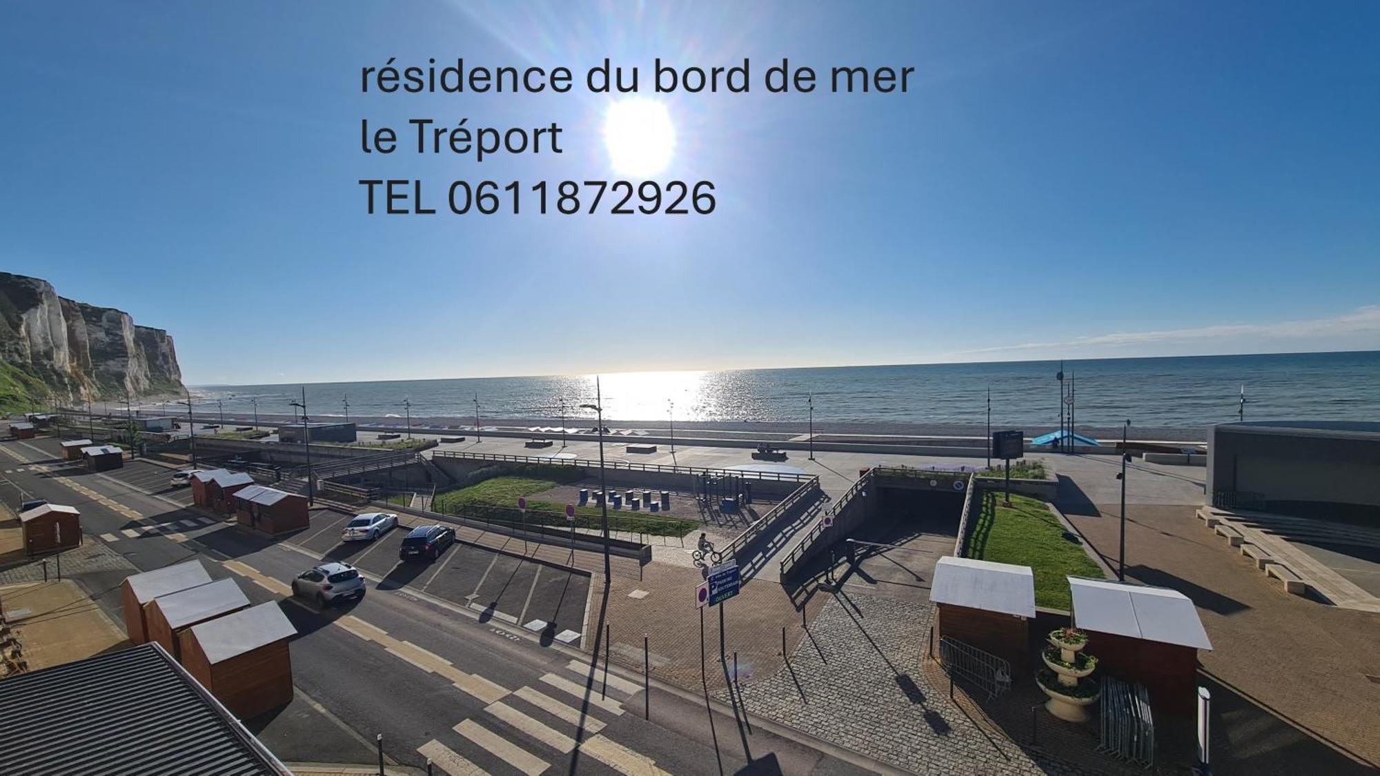 Residence Du Bord De Mer 9 Appartements Avec Une Vraie Vue Mer Le Treport Luaran gambar